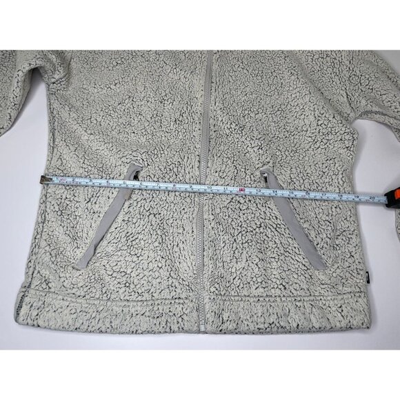 The North Face fleece sherpa full zip jacket women medium vintage grey - Picture 10 of 12
